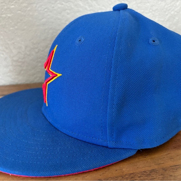 Mitchell & Ness Houston Astros MLB Topps Cooperstown Fitted 7 1/8 Baseball Hat